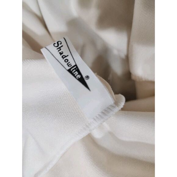 Vintage Shadowline Nightgown Ivory Long Sleeves Housecoat Zip Up Size Large USA - Picture 7 of 9